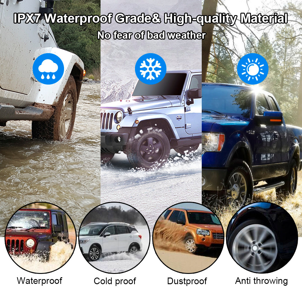 Car Tire Pressure Alarm Monitor System Solar Power TPMS Temperature Alert LCD Display With 4 Internal/External Sensor