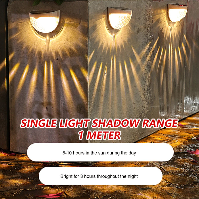 LED Solar Lights Outdoor Lighting Garden Decoration Yard Fence Lamp Waterproof Sensor Wall Lamp Energy Saving Street Night Light