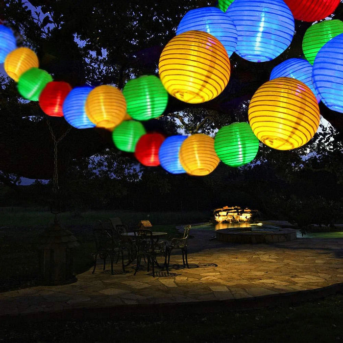 10/20/30 LED Solar Lantern String Light Outdoor Waterproof Christmas Garland Fairy Lights Patio Garden Party Wedding Decoration