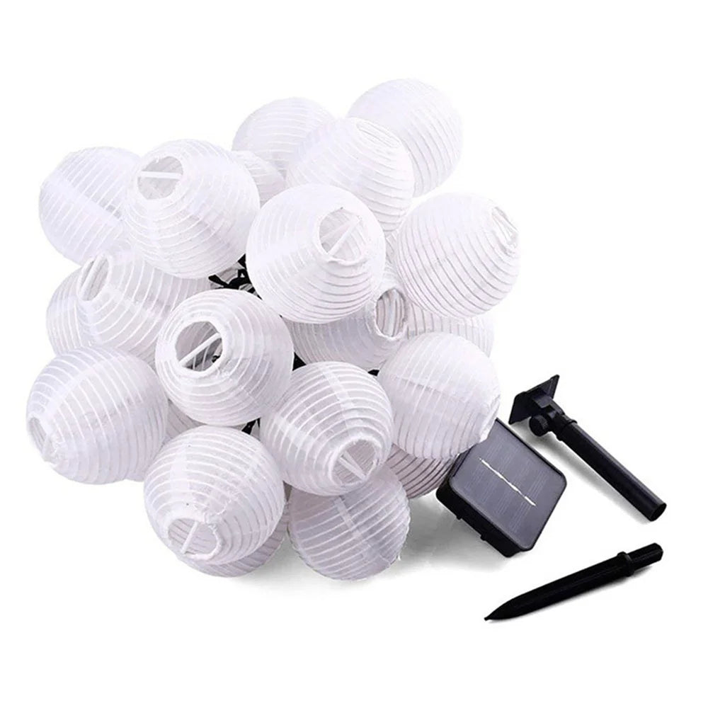 10/20/30 LED Solar Lantern String Light Outdoor Waterproof Christmas Garland Fairy Lights Patio Garden Party Wedding Decoration