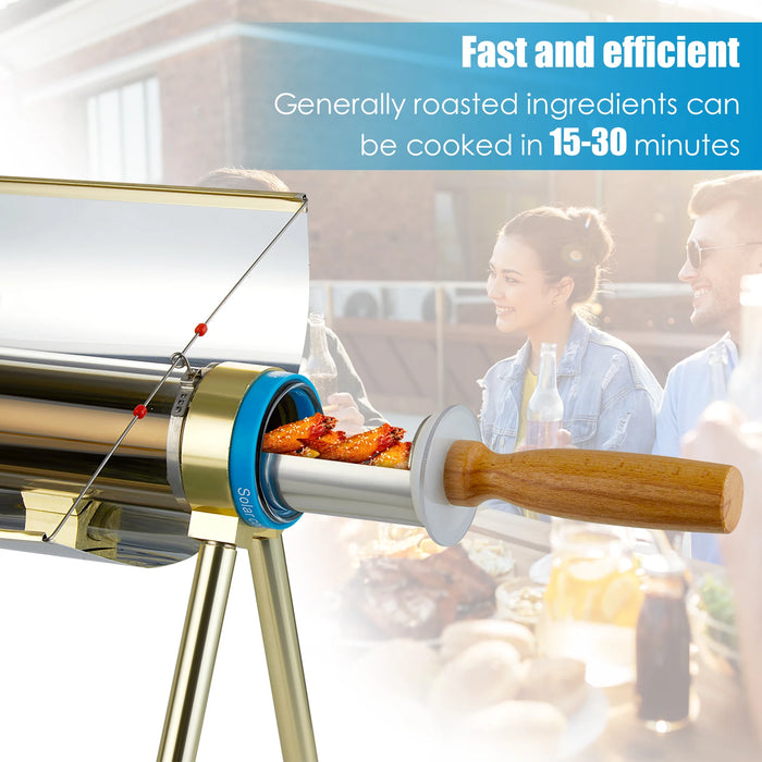 Portable Solar Camping Grill Camping Cooking Utensils And Survival Equipment Multi-functional Solar Oven Outdoor Barbecue Tools