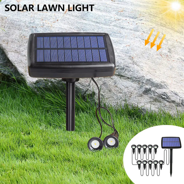 Led Solar Pathway Lights Outdoor Waterproof Lawn Lamps Spotlights Landscape Lighting Garden Decoration Patio Yard Solar Lamp