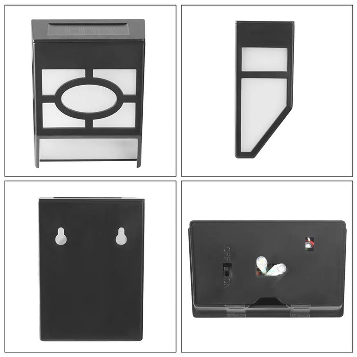 Outdoor Solar Garden Decoration Light IP65 Waterproof Solar Wall Lamp Deck Light Fence Light Stair Lights With Bright Warm Light