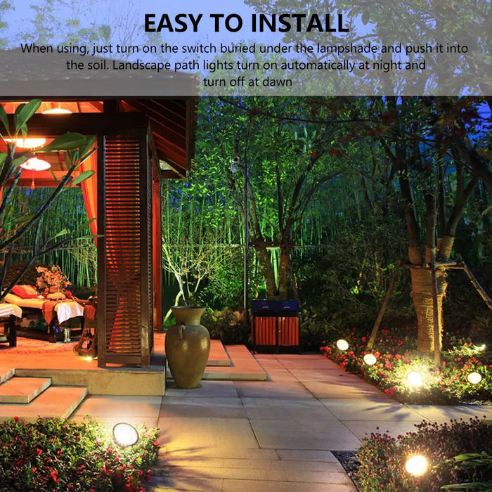 Led Solar Pathway Lights Outdoor Waterproof Lawn Lamps Spotlights Landscape Lighting Garden Decoration Patio Yard Solar Lamp