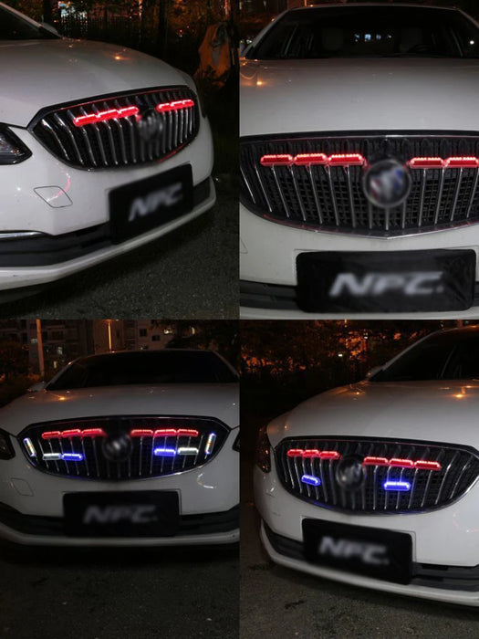 Solar LED Car Burglar Alarm Emergency Safety Warning Light Vibration Light Sensor Motorcycle Anti-collision Flashing Light