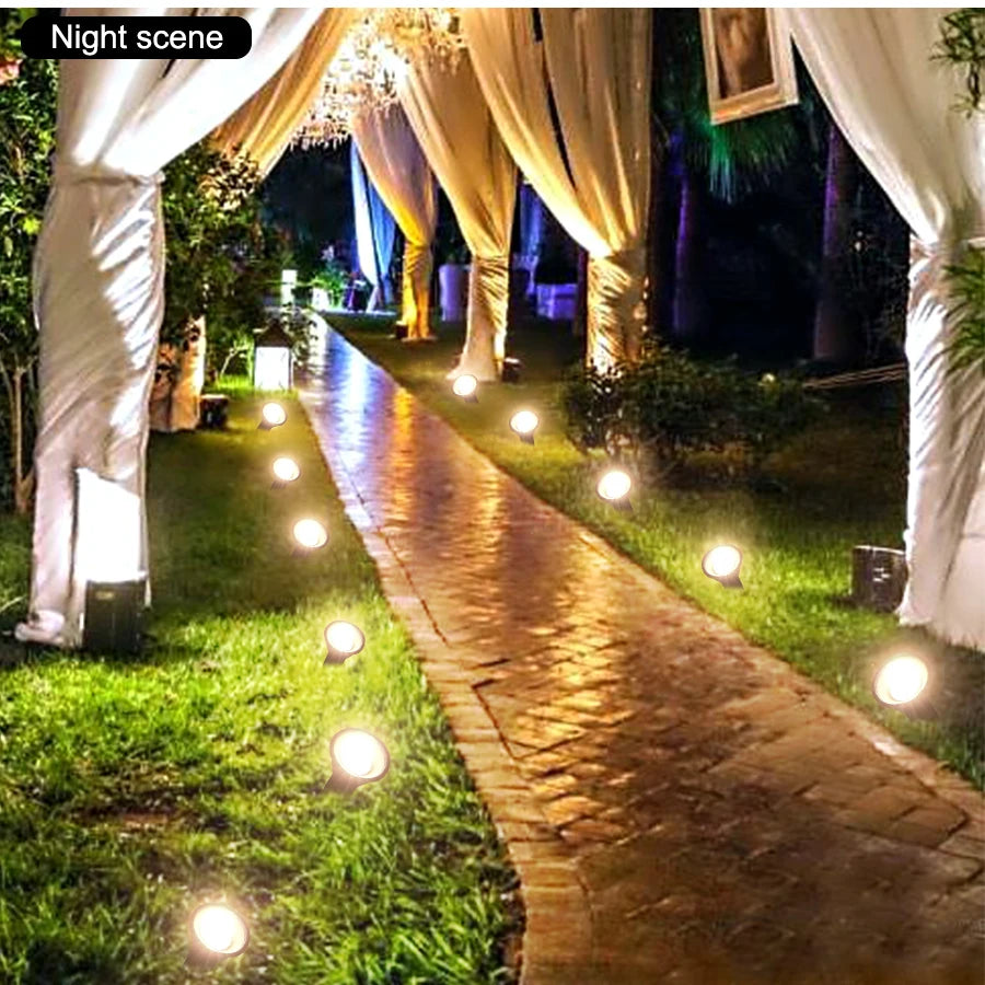 Solar In-Ground Lights 10in1 Solar Garden Light Outdoor Waterproof Landscape Lighting for Yard Walkway Patio Driveway Decoration