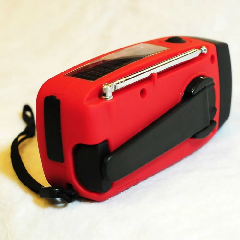 AM/FM/NOAA Emergency Weather Radio Hand Crank Solar Weather Radio Portable Power Bank with Solar Charging Battery