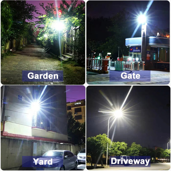 10000 Watts Solar Street Lights Outdoor 30000mAH 1000000 Lumens Motion Sensor Solar Lamp Waterproof Security Lighting for Garden
