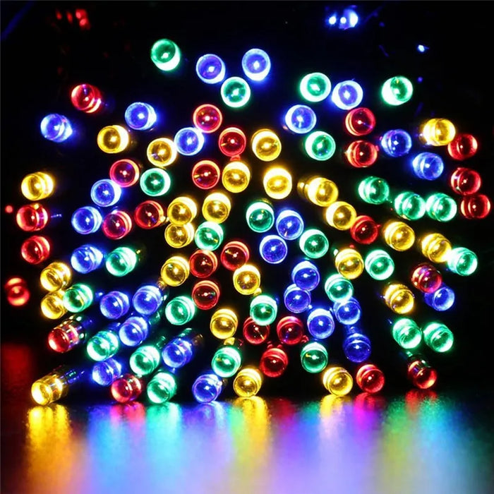 Solar LED String Light Christmas Light Garland 50/100 LED Fairy Lights With Battery Outdoor Garden Party Tree Wedding Decor