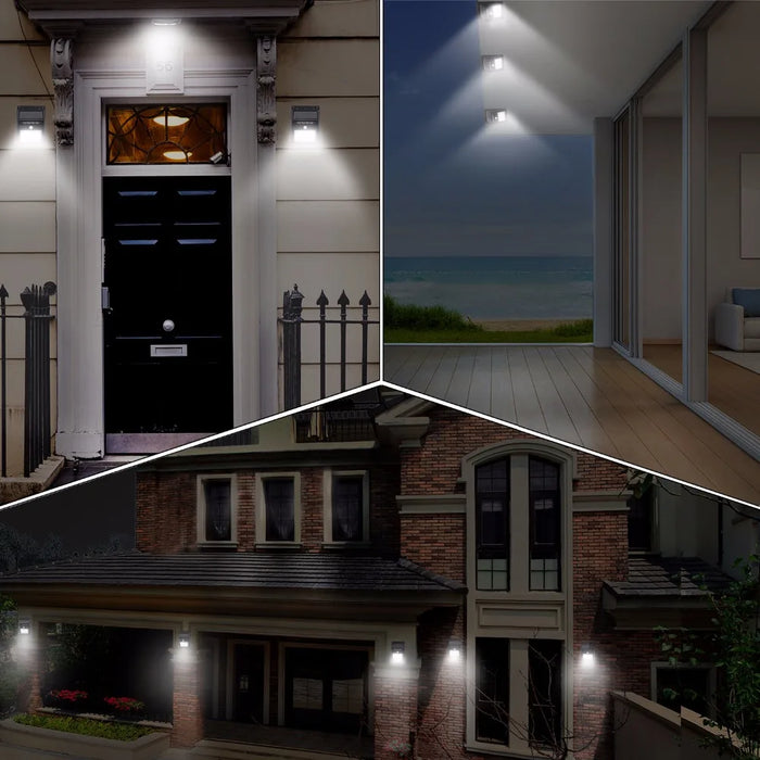 4 Pack 30 LEDs Security Solar Powered Light PIR Motion Sensor Light Path Wall Lamps Outdoor Garden Emergency Waterproof light