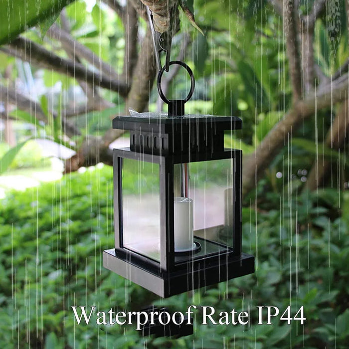 Solar Lantern Hanging Garden Light With LED String Lights Outdoor Candle Lantern Light Waterproof For Christmas Party Decoration