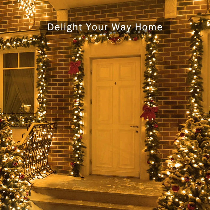 Outdoors Solar String Light 300LED 8 Modes Solar Lamp Waterproof for Gardens Wedding Party Valentines Christmas Tree Homes