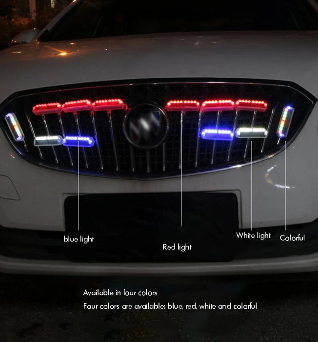 Solar LED Car Burglar Alarm Emergency Safety Warning Light Vibration Light Sensor Motorcycle Anti-collision Flashing Light