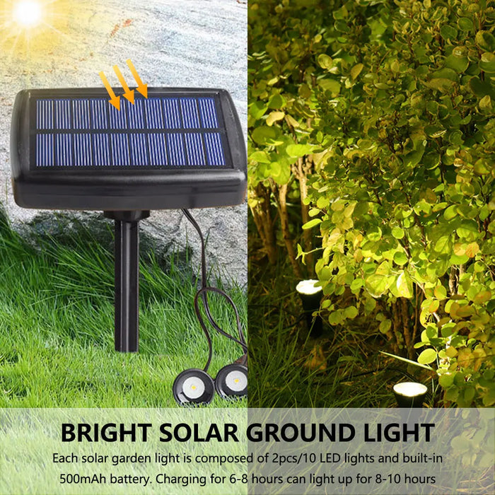 Led Solar Pathway Lights Outdoor Waterproof Lawn Lamps Spotlights Landscape Lighting Garden Decoration Patio Yard Solar Lamp