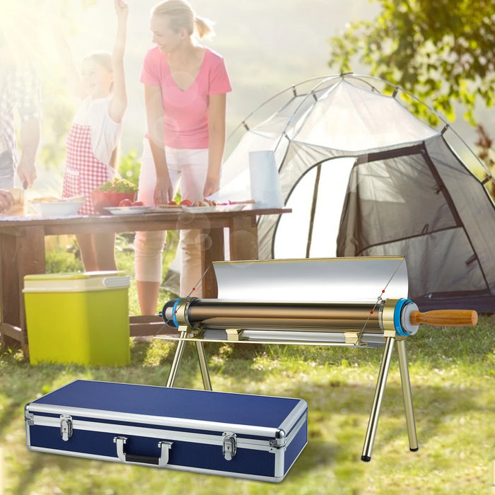 Portable Solar Camping Grill Camping Cooking Utensils And Survival Equipment Multi-functional Solar Oven Outdoor Barbecue Tools