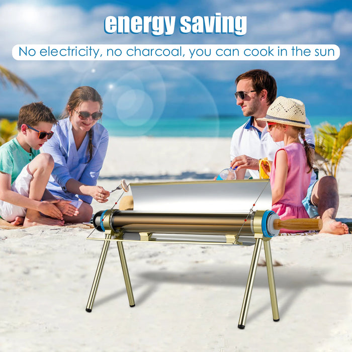 Portable Solar Camping Grill Camping Cooking Utensils And Survival Equipment Multi-functional Solar Oven Outdoor Barbecue Tools