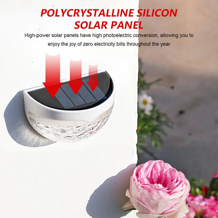 LED Solar Lights Outdoor Lighting Garden Decoration Yard Fence Lamp Waterproof Sensor Wall Lamp Energy Saving Street Night Light