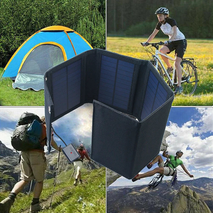 Solar Panel Foldable Portable Waterproof 5V USB Energy Solar Cell Charger for iPhone Mobile phone Camping