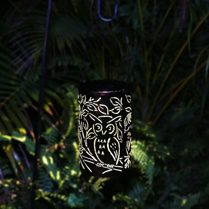 Solar LED Light Outdoor Hanging Lantern Garden with Handle Retro Metal Waterproof Patio Yard Pathway Decorative for Christmas