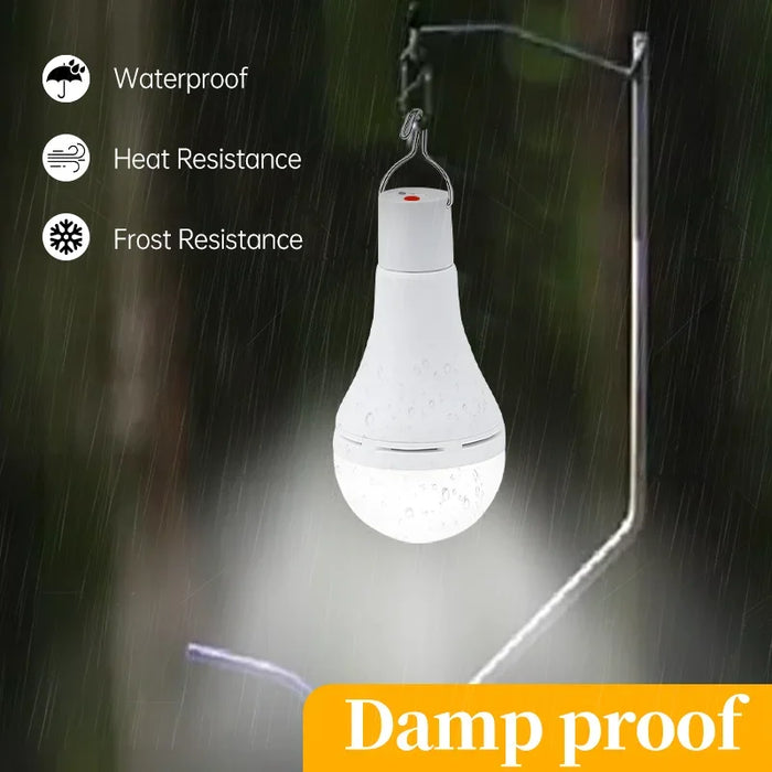 Solar Rechargeable Emergency Lamp USB Rechargeable Home Light Outdoor Campground Stand Light Wireless Remote Control Night Light