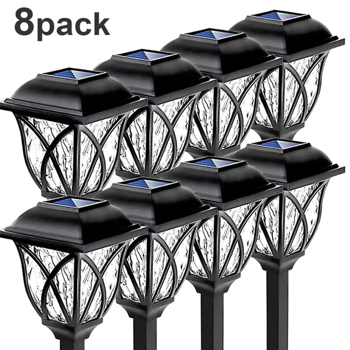 1-10Pack Solar Yard Lights Bright Lawn Lights Outdoor Waterproof Led Solar Pathway Lights Landscape Path Lights