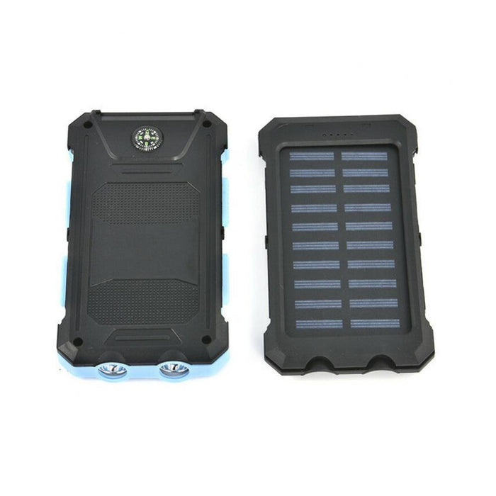 Solar Panel DIY Power Bank Case Charge Storage Box Dual USB Power Bank Shell SOS Light Flashing Light Compass Power Bank Box