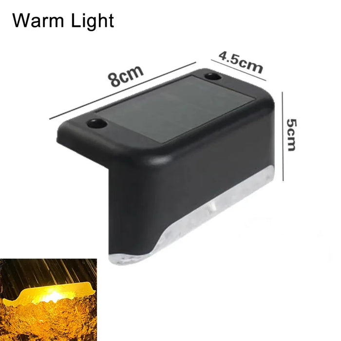 Solar LED Light Outdoor Garden Light Solar Fence Lamp Waterproof Deck Lamp Solar Stair Light Patio Stairs Pathway Garden Decor