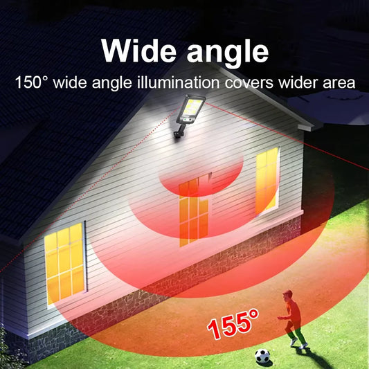 200000LM Solar Street Light Outdoors Solar Garden Lamp With Motion Sensor Waterproof External Solar Light For Balcony Yard Wall
