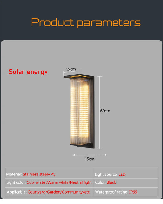 Solar Porch Wall Light Outdoor Dusk to Dawn Lighting Fixture Waterproof Solar Lanterns Anti-Rust Lanterns for Front Patio Garage