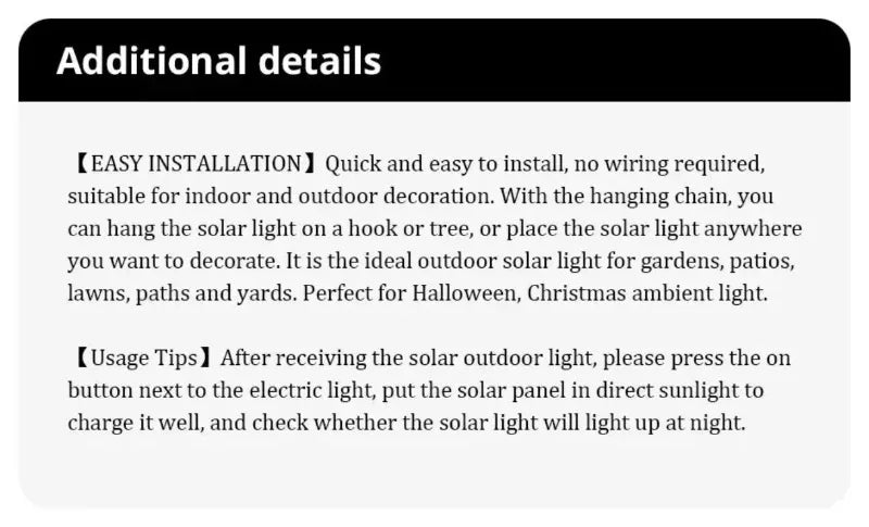 Hallowmas Solar Lantern Outdoor Solar Lights For Outside Decorative Outdoor Hanging Lights Waterproof Solar Lanterns Yard Garden