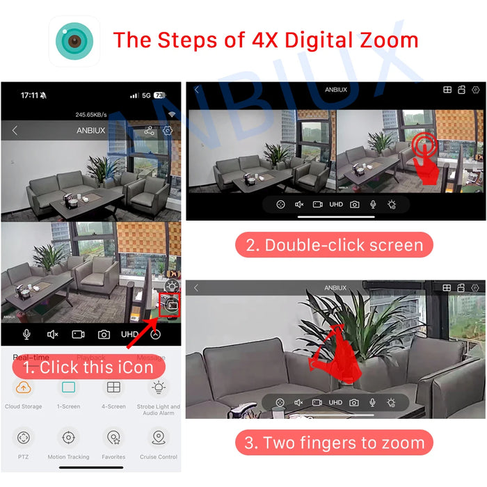 4K 8MP IP Solar Power WiFi Camera PTZ Outdoor IP66 Waterproof 7800mAh Built-in Battery Surveillance Camera PIR Human Detection