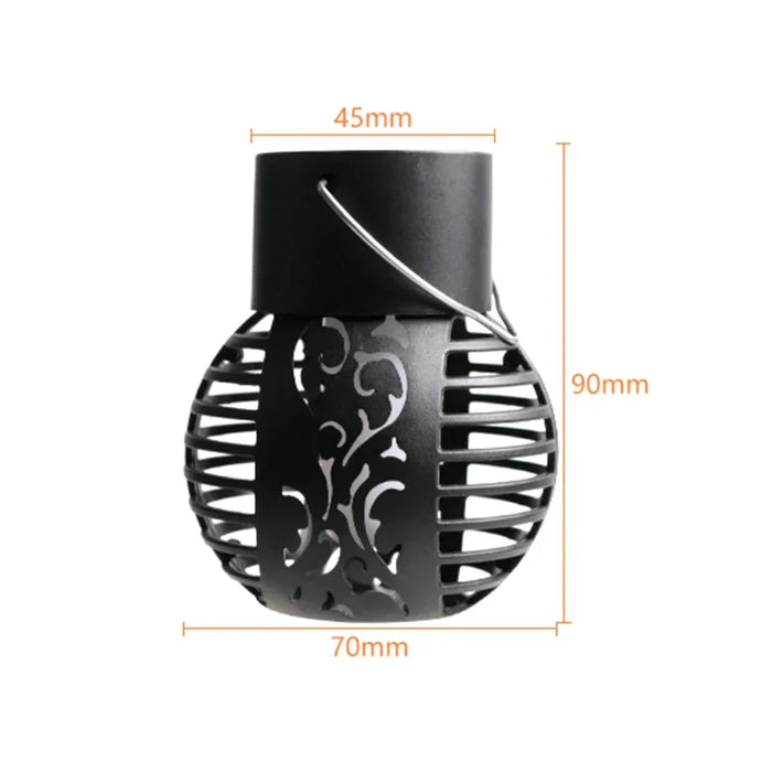 Solar LED Outdoor Flame Effect Hanging Lantern Out Waterproof Garden Decoration Lamp Solar Fairy Light For Patio Garden Yard