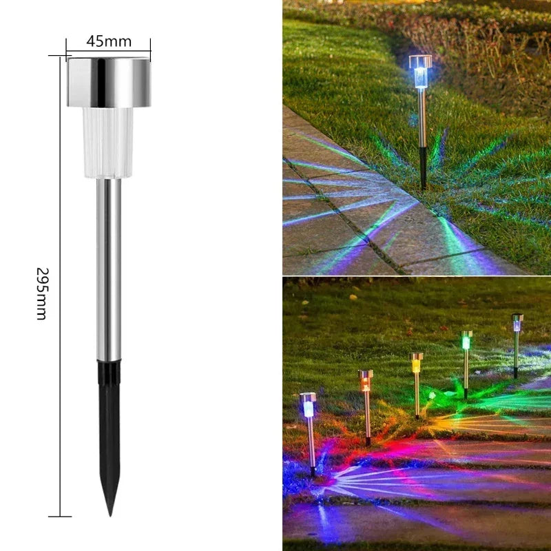 Solar Outdoor Lights Garden Lamp Solar Powered Waterproof Landscape Path Outdoor for Yard Backyard Lawn Patio Decorative Plant
