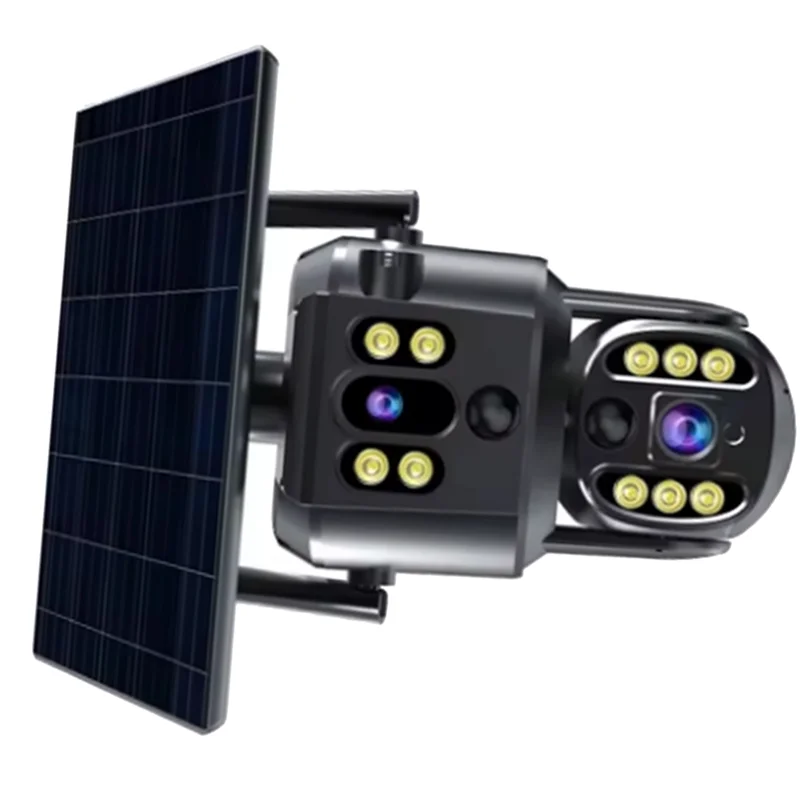 AAAEL-Solar Camera Surveillance Device Dual-Lens 4G Outdoor Monitoring Equipment Version Compact Camera