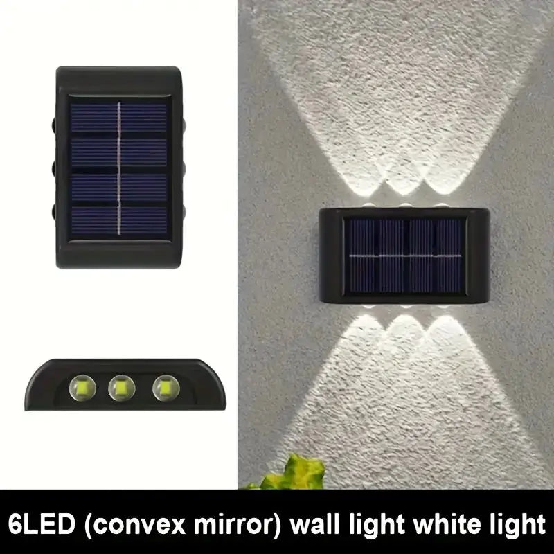 Solar Fence Up and Down Lighting Small Solar Step Lights Waterproof Deck Lighting Outdoor Terrace Shed Pool