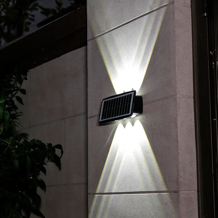 Solar Wall Lamp Led Outdoor Waterproof Decoration Garden Lamp Up And Down Luminous Lighting for Wall Porch Balcony Garden Street