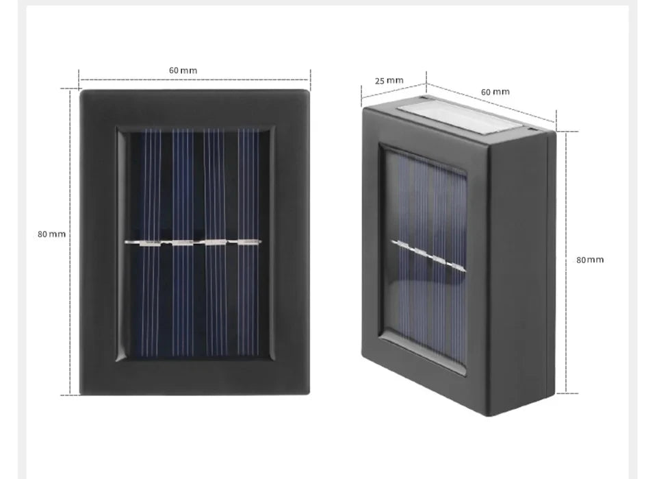 Solar Outdoor Street Light Wall Light Up Down Spotlight Solar Powered Waterproof Solar Light Garden Patio Decoration
