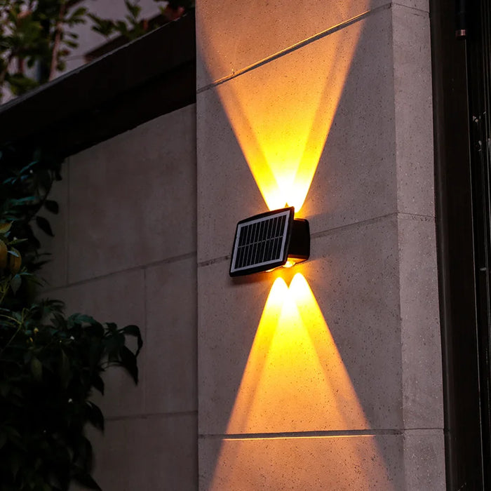 Solar Wall Lamp Led Outdoor Waterproof Decoration Garden Lamp Up And Down Luminous Lighting for Wall Porch Balcony Garden Street