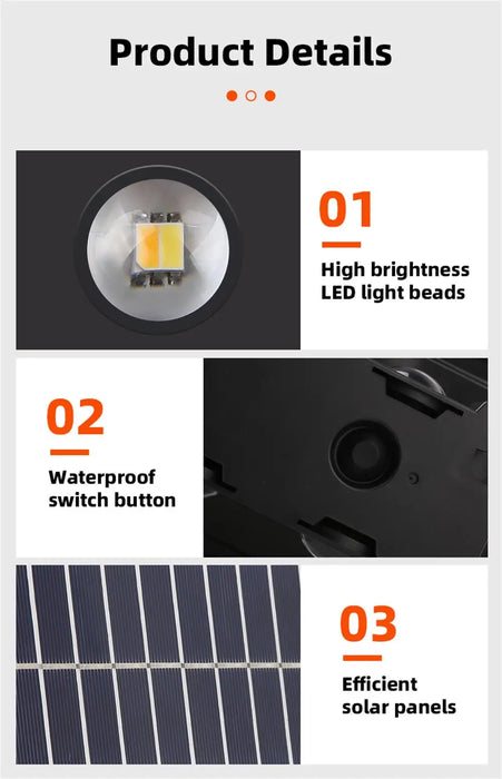 Solar LED Light, Outdoor Waterproof Wall Lamp, Streetlights Exterior Garden Decoration Yard Porch Walkway Solar Wall Light Home