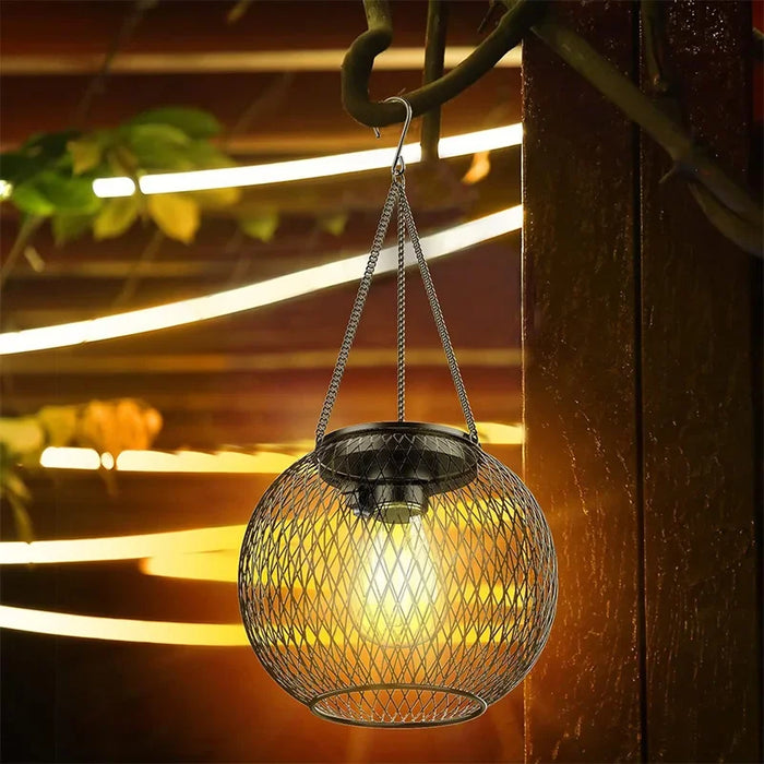 Solar Lantern Led Light 3000K Garden Lamps Auto On/off Sensor Lights Outdoor Waterproof Patio Yard Decoraiton Decoration Hanging