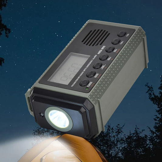 10000MAh Portable Emergency Solar Power Radio Hand Crank AM FM SW NOAA Weather Radio Led Reading Flashlight Phone Power Bank