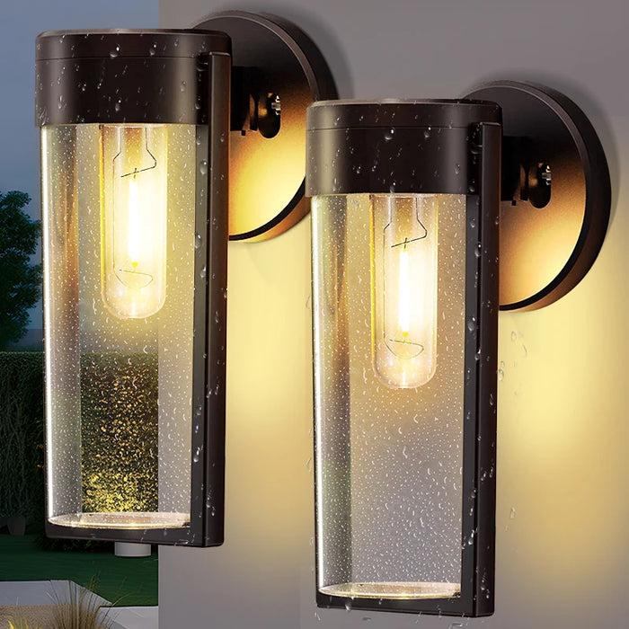LED Solar Wall Mount Light Outdoor Solar Powered Auto On/Off Waterproof Garden Decoration Yard Post Porch Fence Lawn Lights