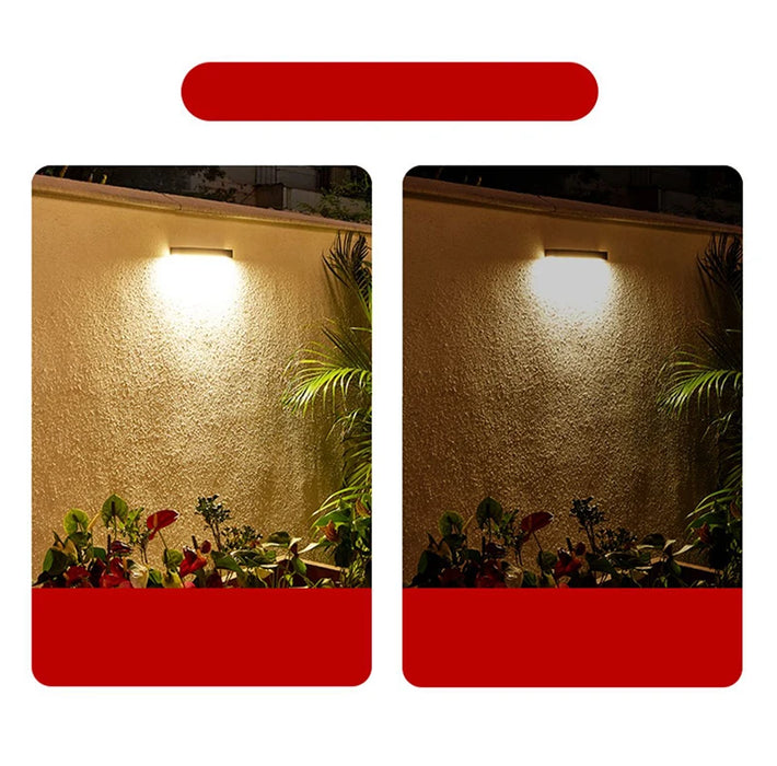 Solar Wall Light Outdoor Lighting Waterproof Fixture Doorway Courtyard Garden Balcony Home Decoration LED Solar Wall Lamp