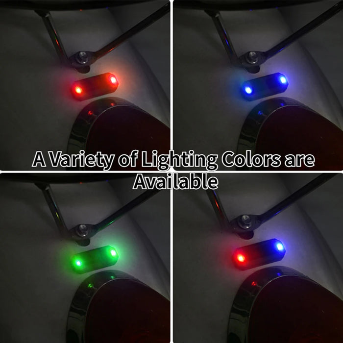 Solar warning light car rear collision prevention free breathing light motorcycl Electric vehicle bicycle LED tail flashing ligh