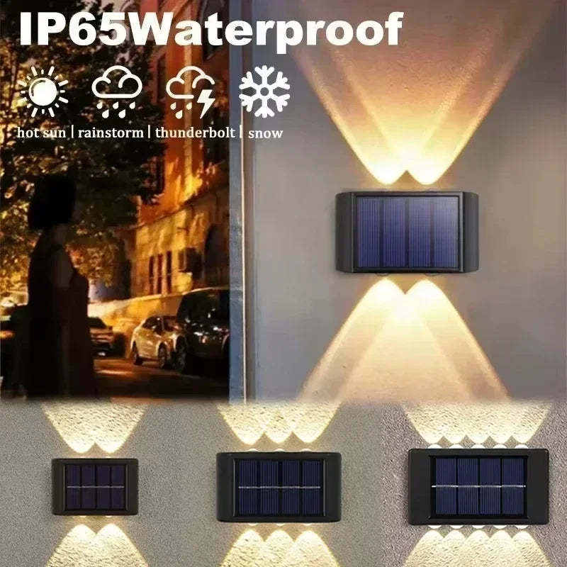 2-10PCS Outdoor Solar Step Lights Warm White LED Waterproof Stair Lamp for Fence Deck Railing Yard Garden Pathway Patio Lighting