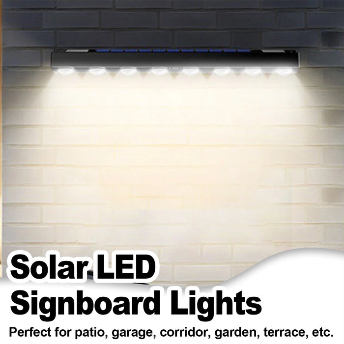 Led Solar Wall Light Cool White\Warm White Waterproof Lights Outdoor Wall-mounted Street External Lamp With Intelligent Control