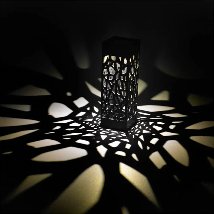 New 2/4/6pcs Solar Garden Light Waterproof Hollowing Out Patio Pathway Lawn Landscape Lamps Home Decoration Outdoor Solar Lights