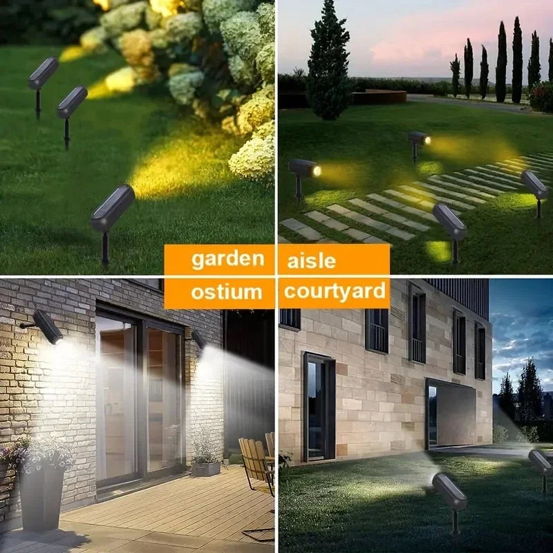 1Solar LED Light Outdoor Solar Wall Light IP65 Green Garden Light Solar Spotlights Solar Uplights for Trees Pathway Yard