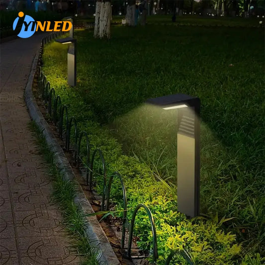 Modern Solar Lights Household Garden Waterproof IP65 Outdoor Solar Bollard LED Lawn Lamp Lighting Courtyard Decoration Lights