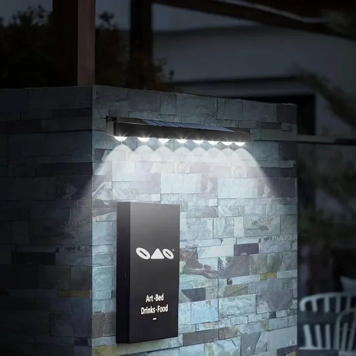 Solar Wall Light Outdoor Waterproof Garden Decora Balcony Staircase Fence Home Atmosphere Lighting Solar Powered Lamp Sign Lamp